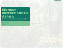 Tablet Screenshot of monkey-breeder.com